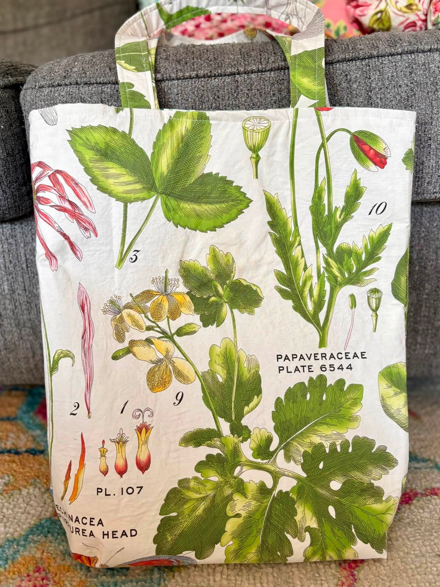 Botany plant tote bag