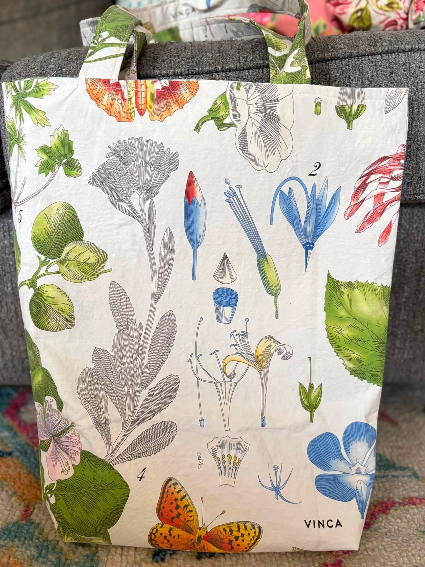 Botany plant tote bag