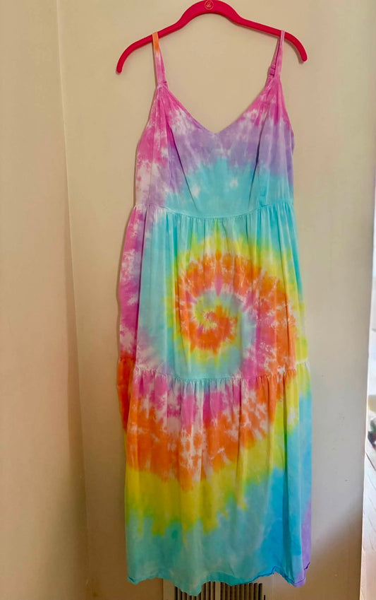 Maxi tie dye dress lg