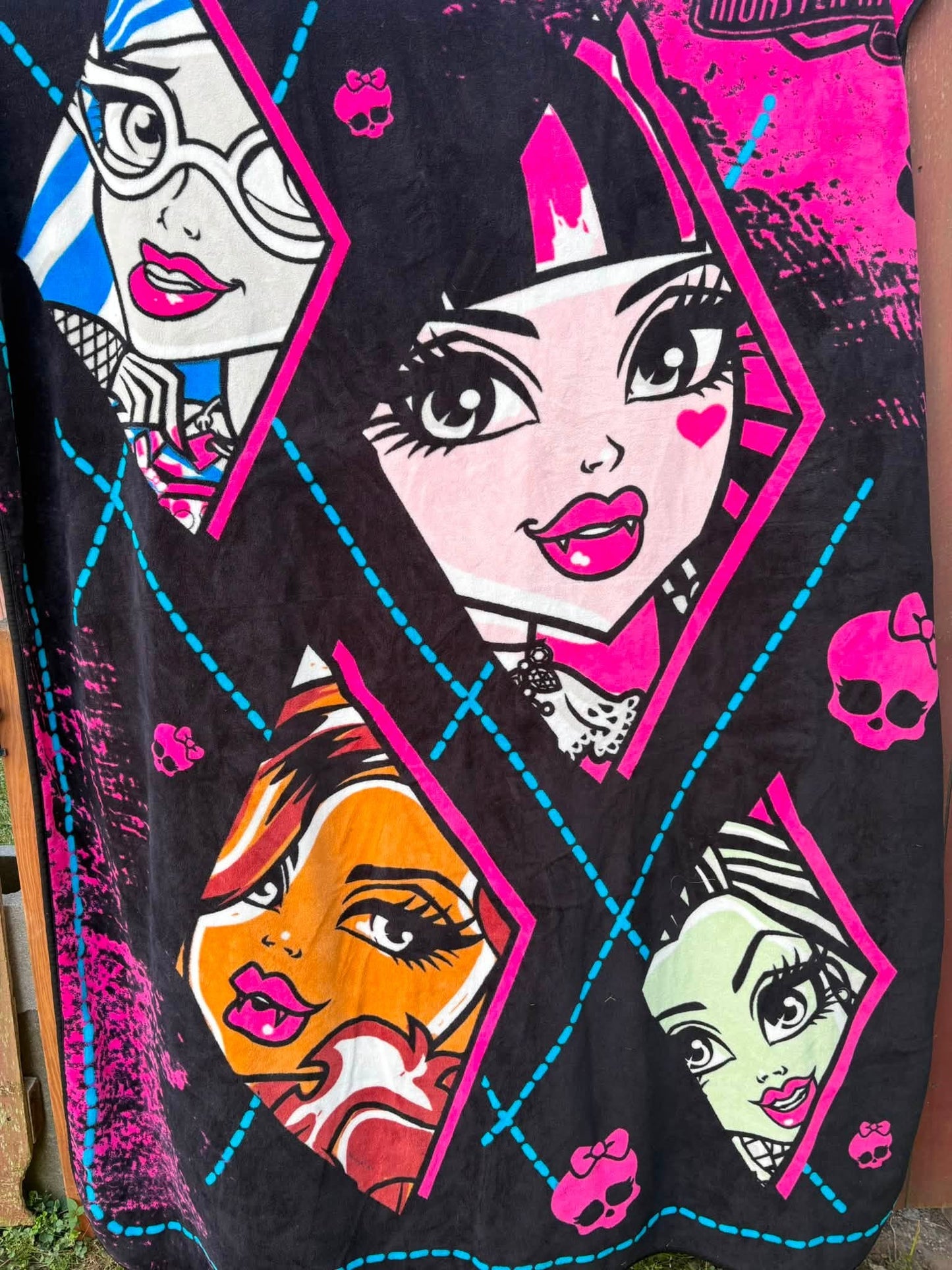 CUSTOM Monster high blanket upcycle, you choose style