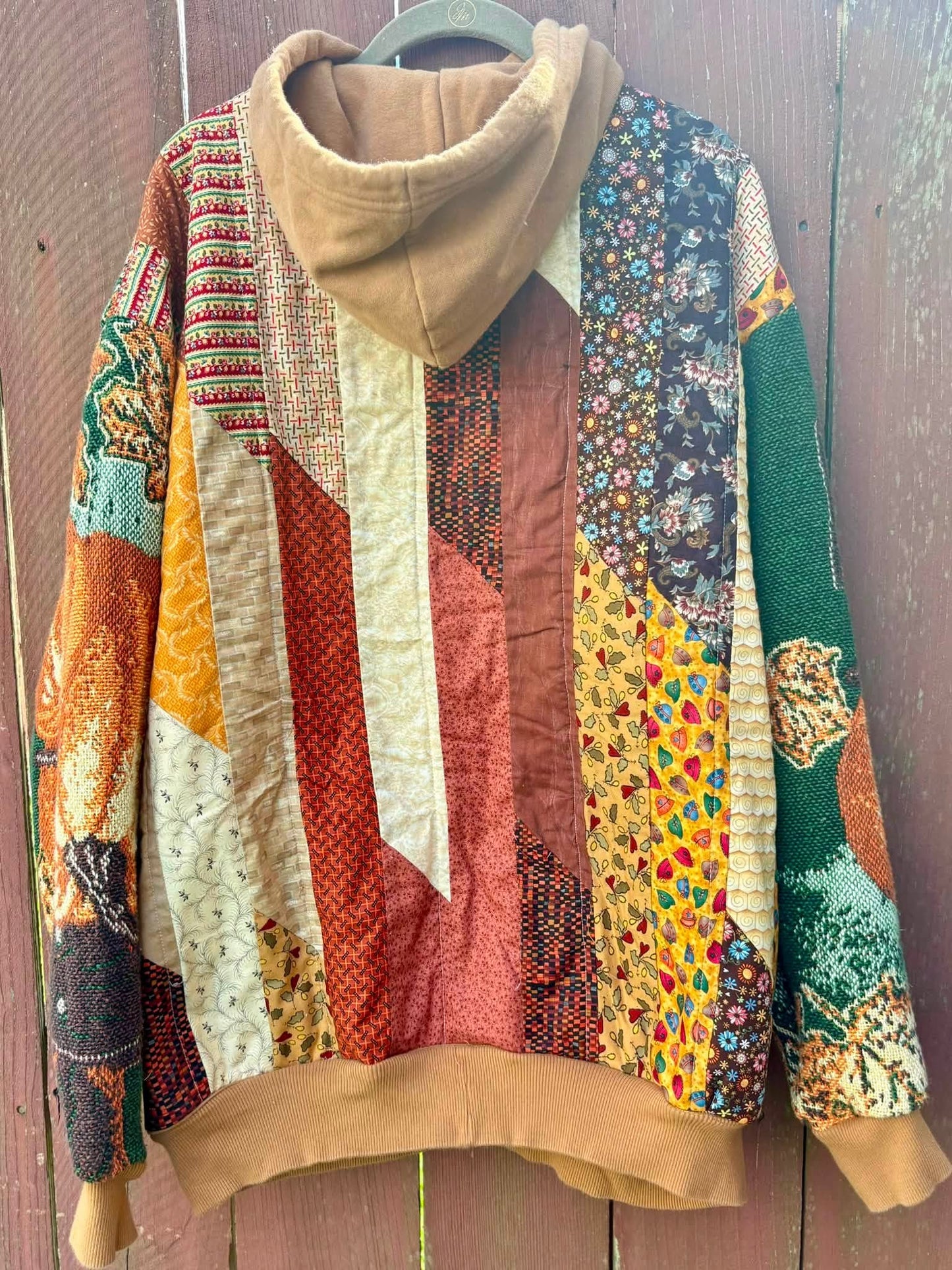 Scarecrow upcycled hoodie xl