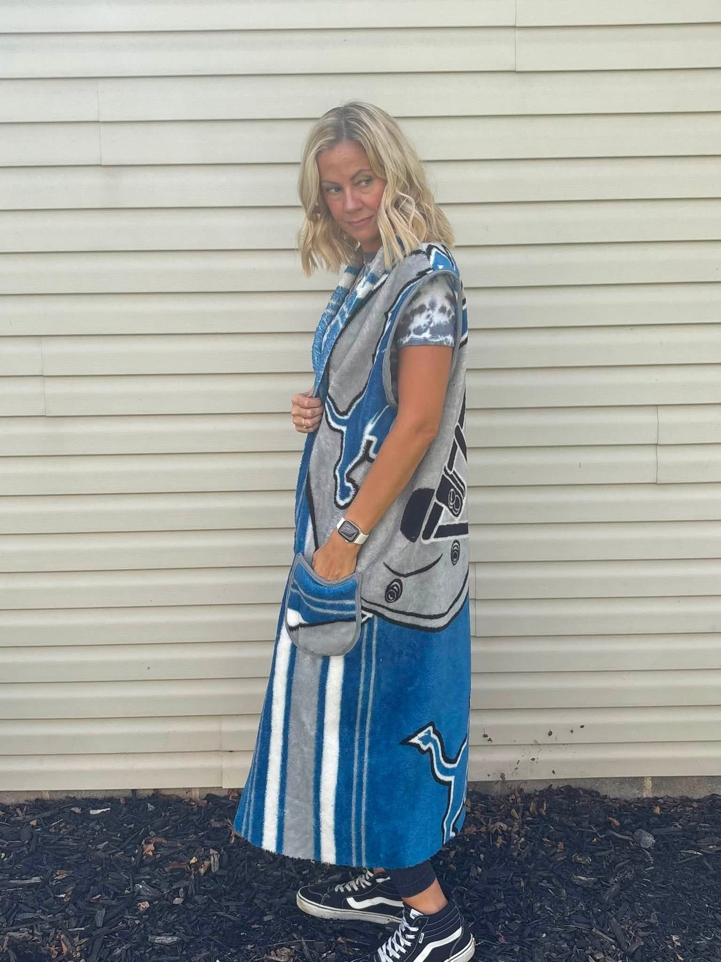 Detroit Lions duster jacket One size fits most