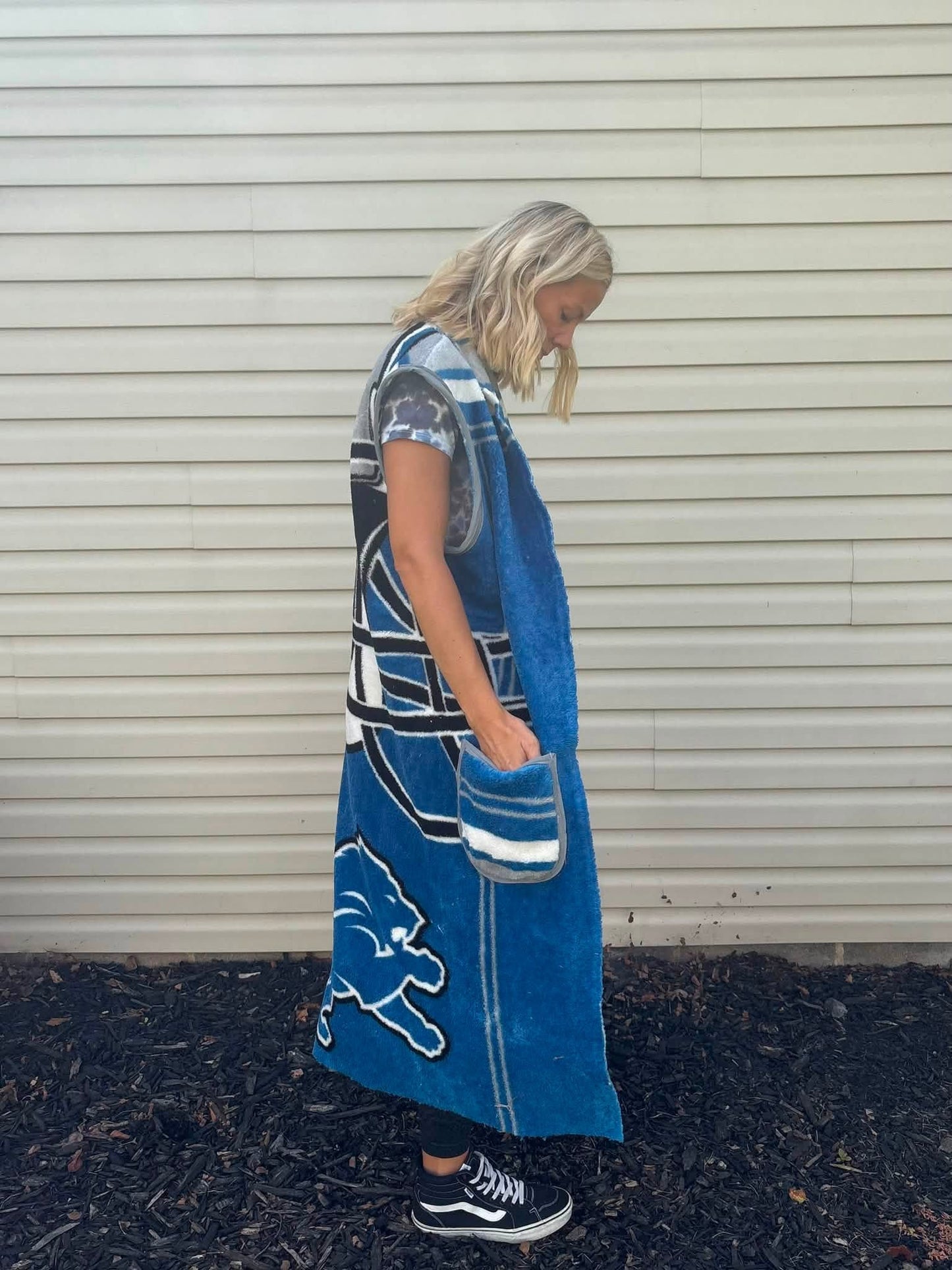 Detroit Lions duster jacket One size fits most