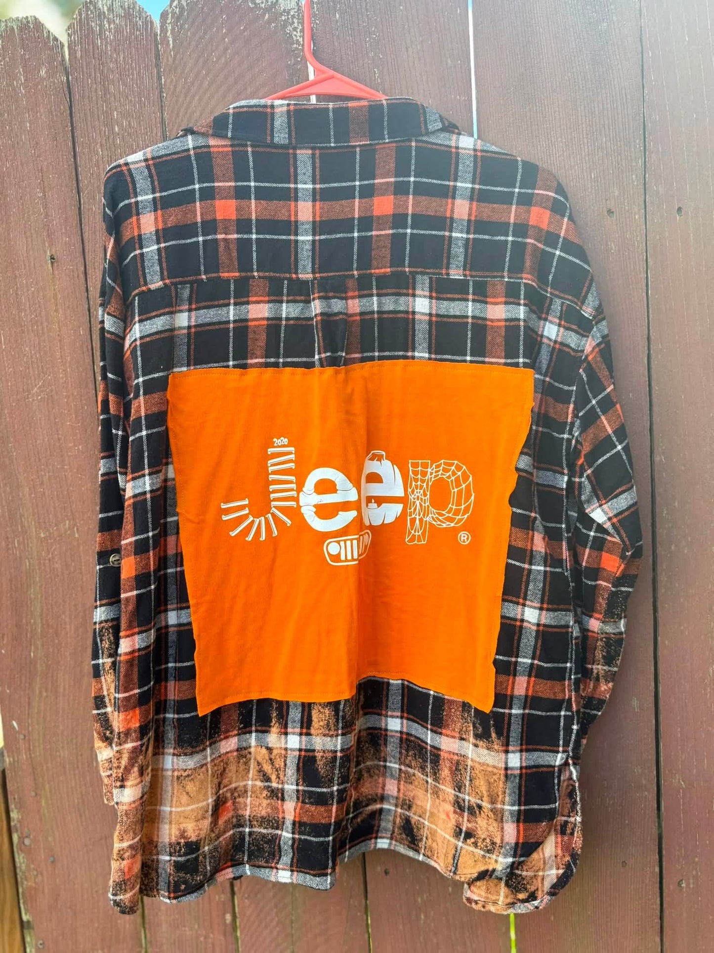Halloween Jeep flannel medium