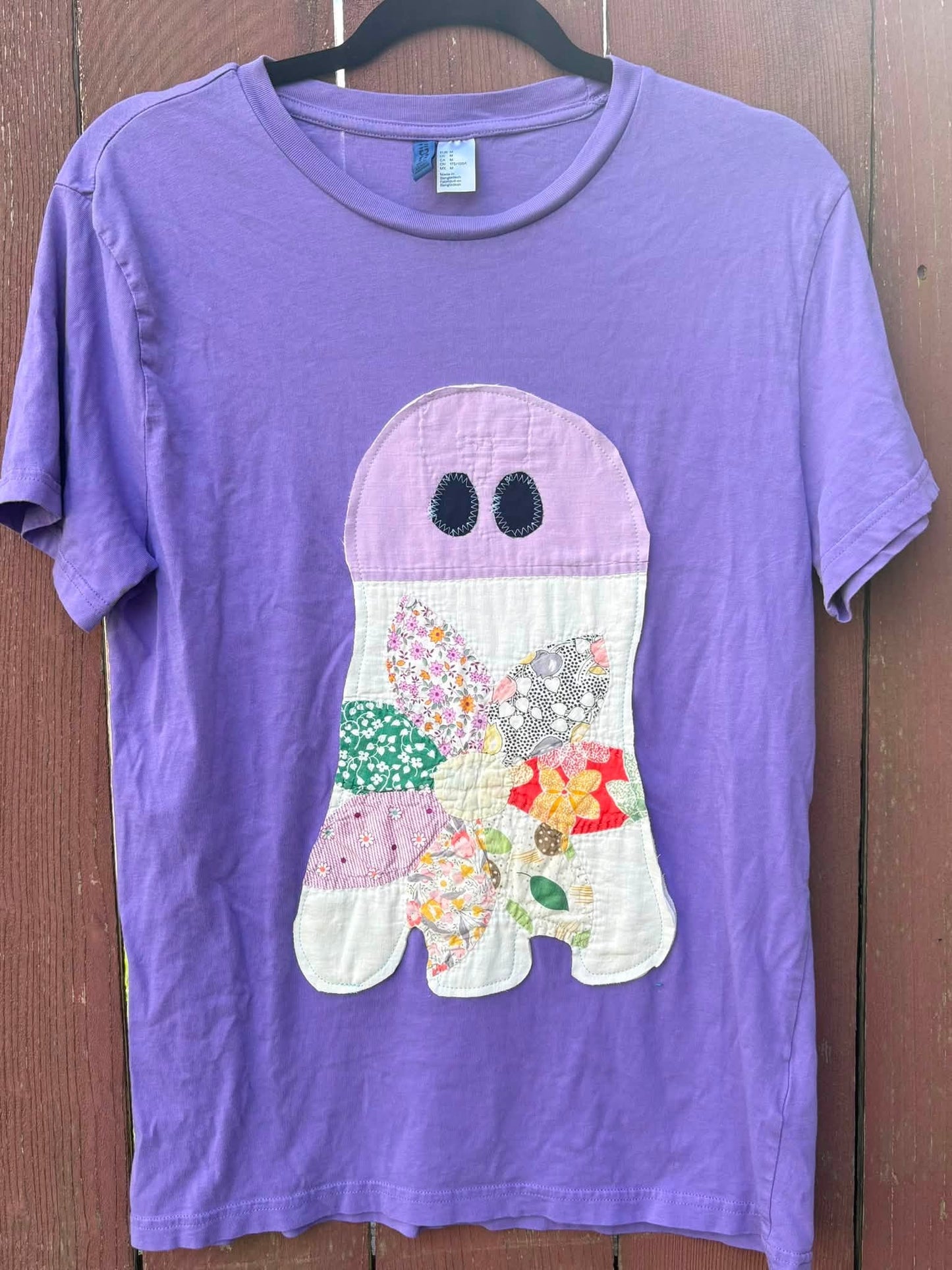 Lavender ghost upcycle tee size medium