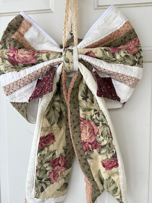 Quilted door bow