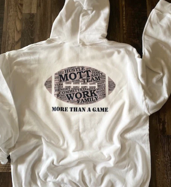 XL More than a game hoodie