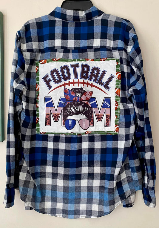 Football Mom Flannel Shirt