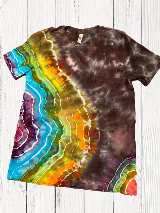 Side Geode rainbow shirt
