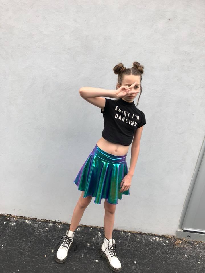 Metallic magic skirt