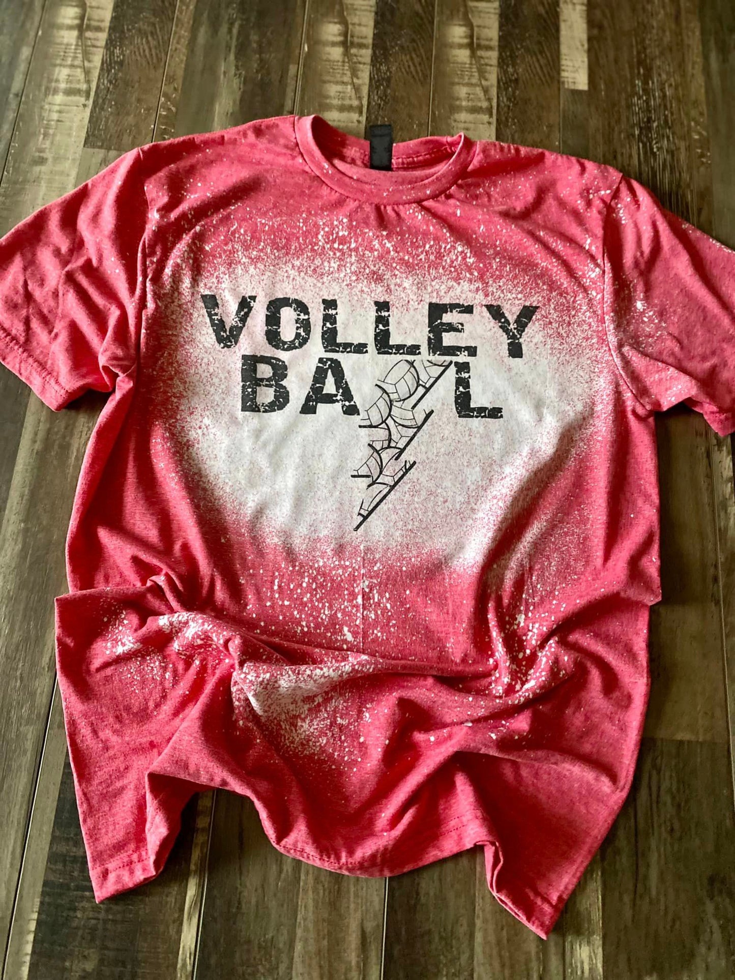Volleyball bleach tee